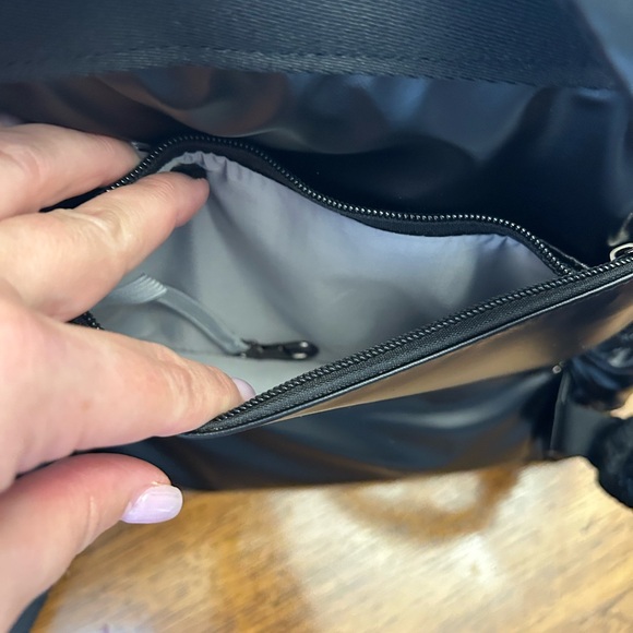 Black Quilted Baby Backpack Diaper Bag - Picture 7 of 15